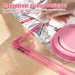 Estuche transparent b series modelo ipad pro 13 2024 color fucsia con strap  Shop name