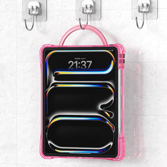 Estuche transparent b series modelo ipad pro 13 2024 color fucsia con strap  Shop name