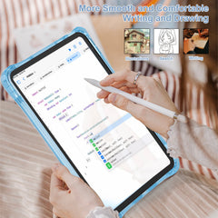 Estuche transparent b series modelo ipad 10 th color celeste con strap  Shop name