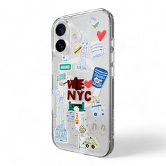 Estuche switcheasy skin iphone 16 plus style m pattern shockproof case new york color multicolor  Shop name