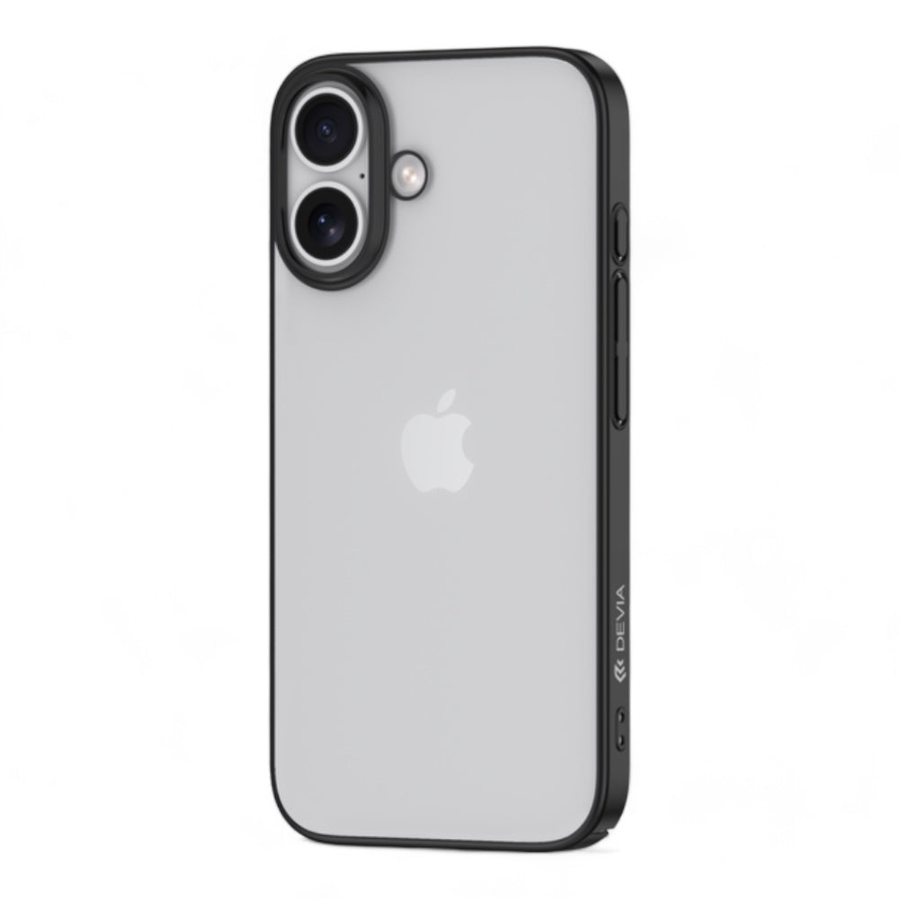 Estuche devia skin iphone 16 glimmer series case(pc) color negro  Shop name
