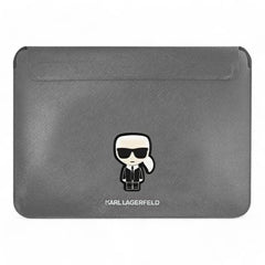 Estuche karl lagerfeld comp sleeve saffiano ikonik 14" silver computadora 14 inch color gris  Shop name