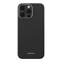 Estuche mageasy skin iphone 16 pro kev m armaid fiber protective case for 2024 iphone 3 lenses 1500d black  color negro  Shop name