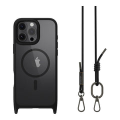 Estuche mageasy skin iphone 16 pro max roam m shockproof protective case with lanyard for 2024 iphone 3 lenses large white flower color negro  Shop name