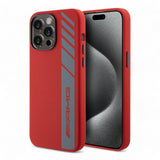 Estuche amg silicone magsafe case vertical logo pattern iphone 15 pro max color rojo  Shop name