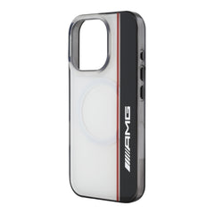 Estuche amg skin iphone 16 pro max amg magsafe case double layer bow lines white color blanco  Shop name