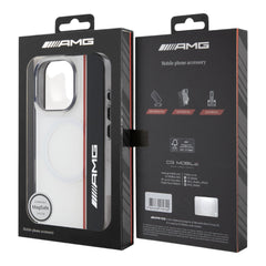 Estuche amg skin iphone 16 pro max amg magsafe case double layer bow lines white color blanco  Shop name