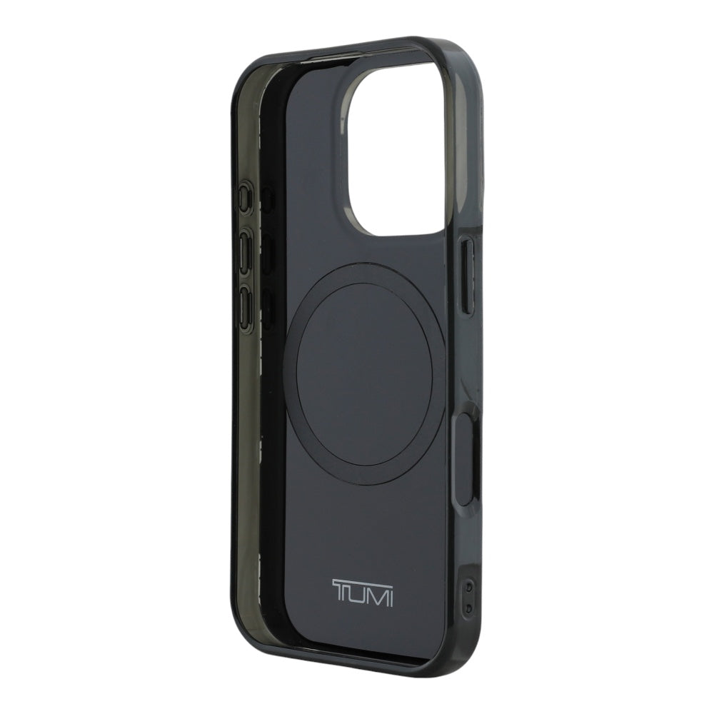 Estuche tumi skin iphone 16 pro tumi hc double layer pc/tpu magsafe camo print color gris