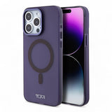Estuche tumi hc frosted magsafe transparent iphone 15 pro max color morado