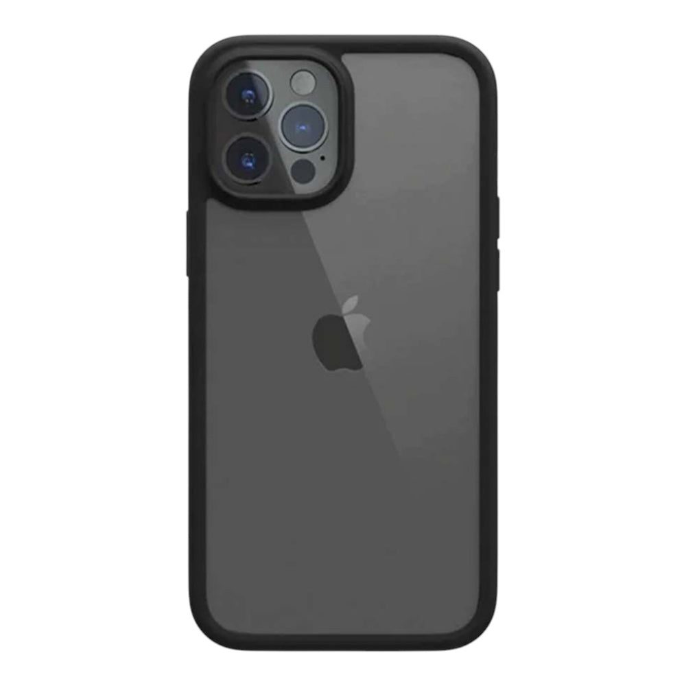 Estuche switcheasy aero + iphone 12 pro max / iphone 13 pro max  color negro / transparente mate