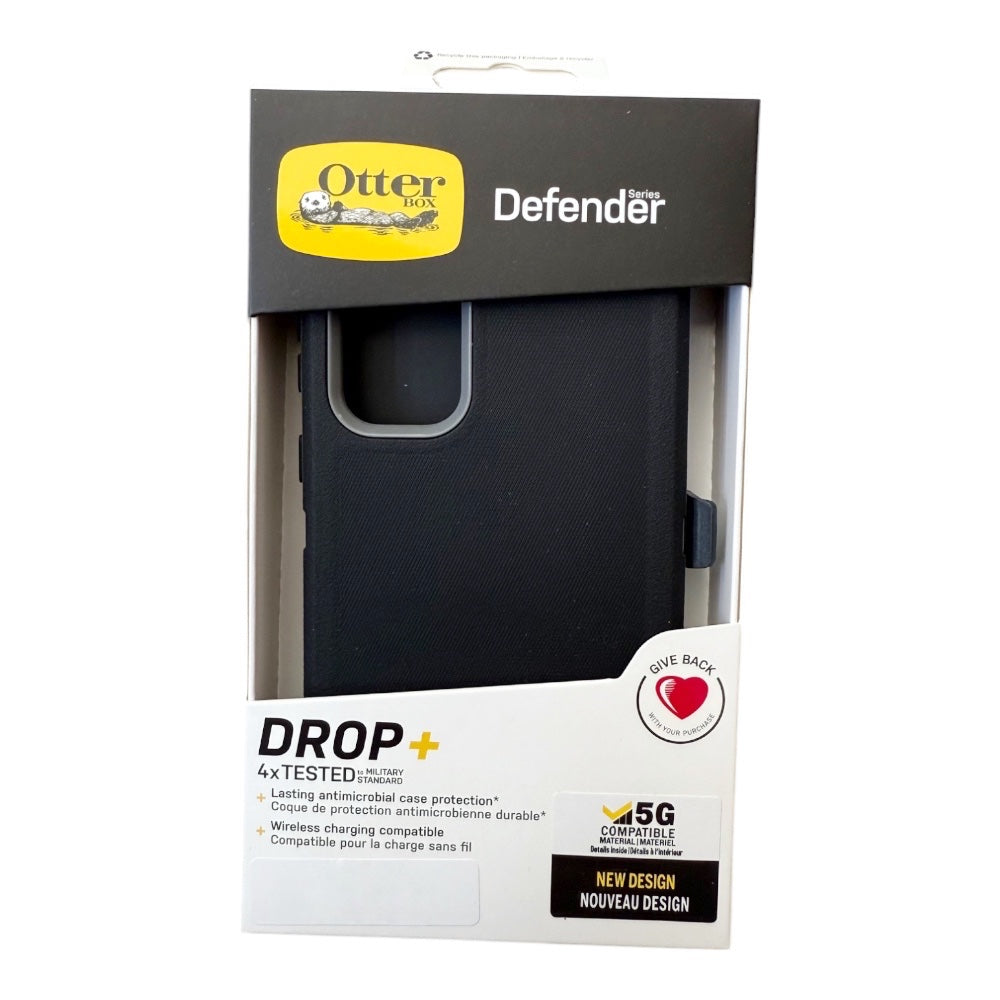 Estuche otterbox defender con clip  color  negro / gris modelo  samsung s25 ultra