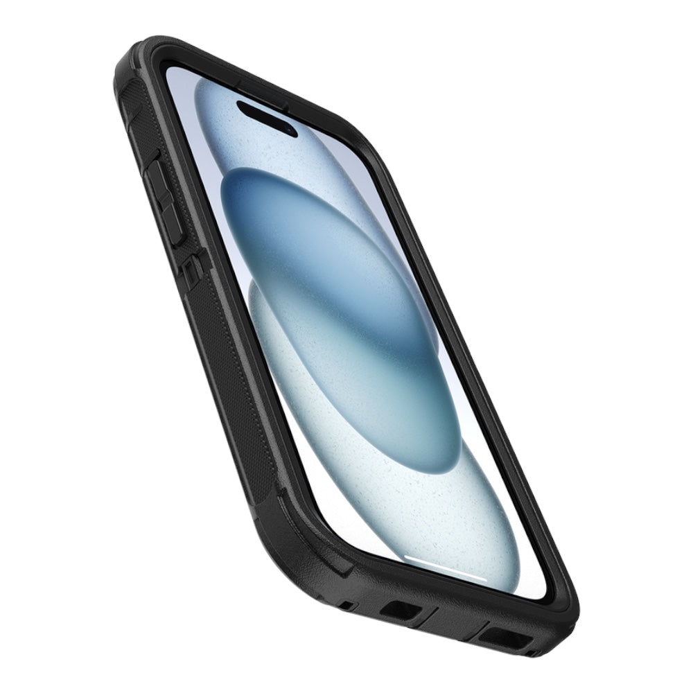 Estuche otterbox defender con magsafe y clip color negro modelo iphone 14