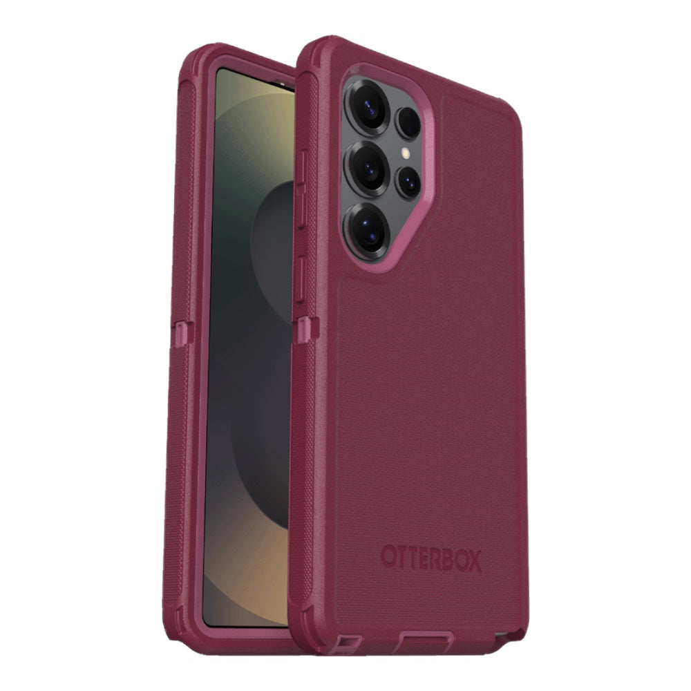 Estuche otterbox defender con magsafe y clip color corinto modelo samsung 24 ultra