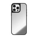 Casetify mirror marco negro iphone 14 pro max color gris