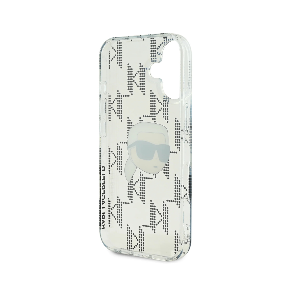 Karl Lagerfeld hc iml k. head monogram electroplated transparent iphone 16