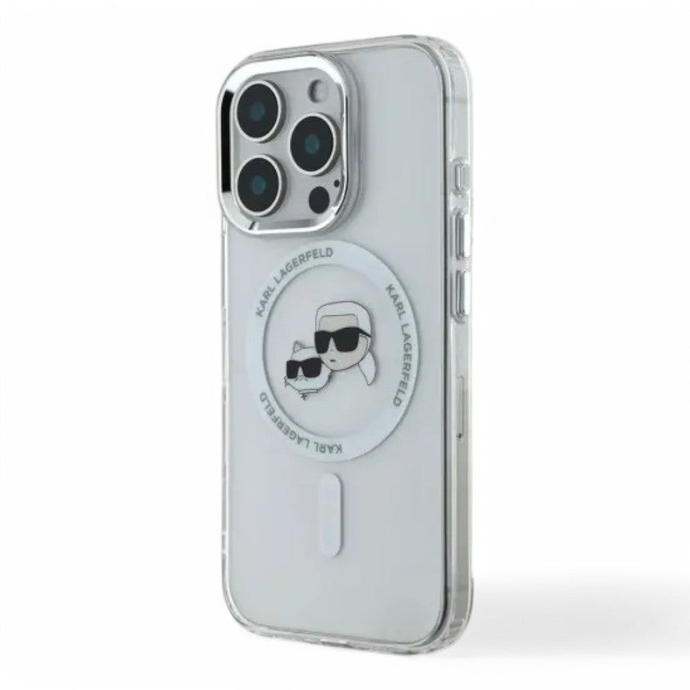 Karl Lagerfeld hc magsafe iml metal kc heads white iphone 16 pro  Shop name