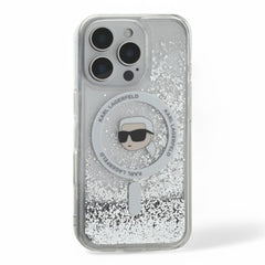 Karl Lagerfeld hc magsafe liq. glitter k. head transparent  iphone 16 pro  Shop name