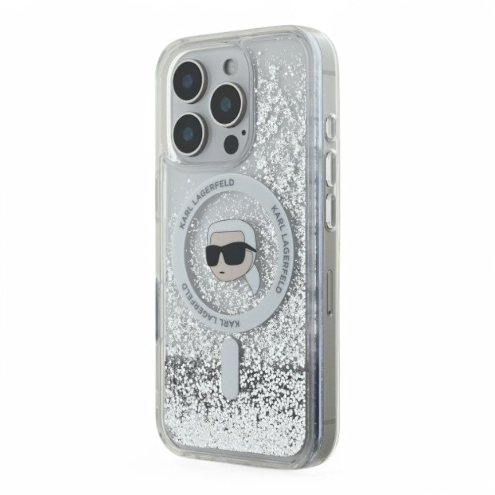 Karl Lagerfeld hc magsafe liq. glitter k. head transparent  iphone 16 pro  Shop name