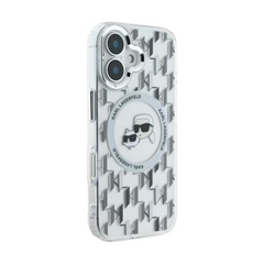Karl Lagerfeld  hc magsafe iml metal monogram kc heads transparent  iphone 16  Shop name