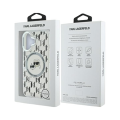 Karl Lagerfeld  hc magsafe iml metal monogram kc heads transparent  iphone 16  Shop name