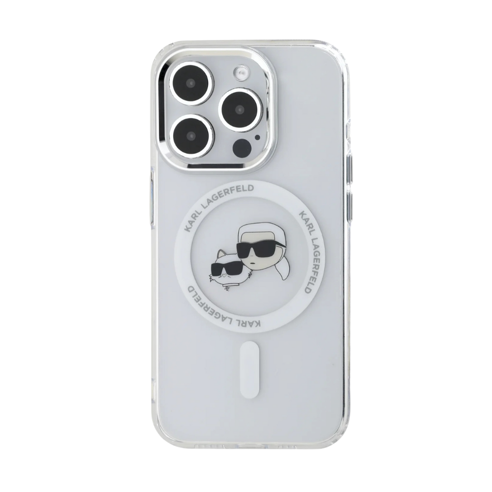 Karl Lagerfeld  hc magsafe iml metal kc heads white iphone 16 pro max  Shop name