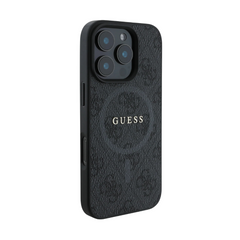 Guess hc magsafe pu 4g ring classic logo black iphone 16 pro  Shop name