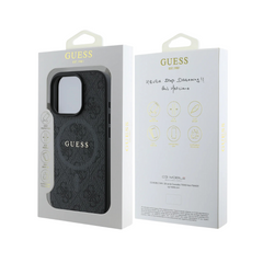 Guess hc magsafe pu 4g ring classic logo black iphone 16 pro  Shop name