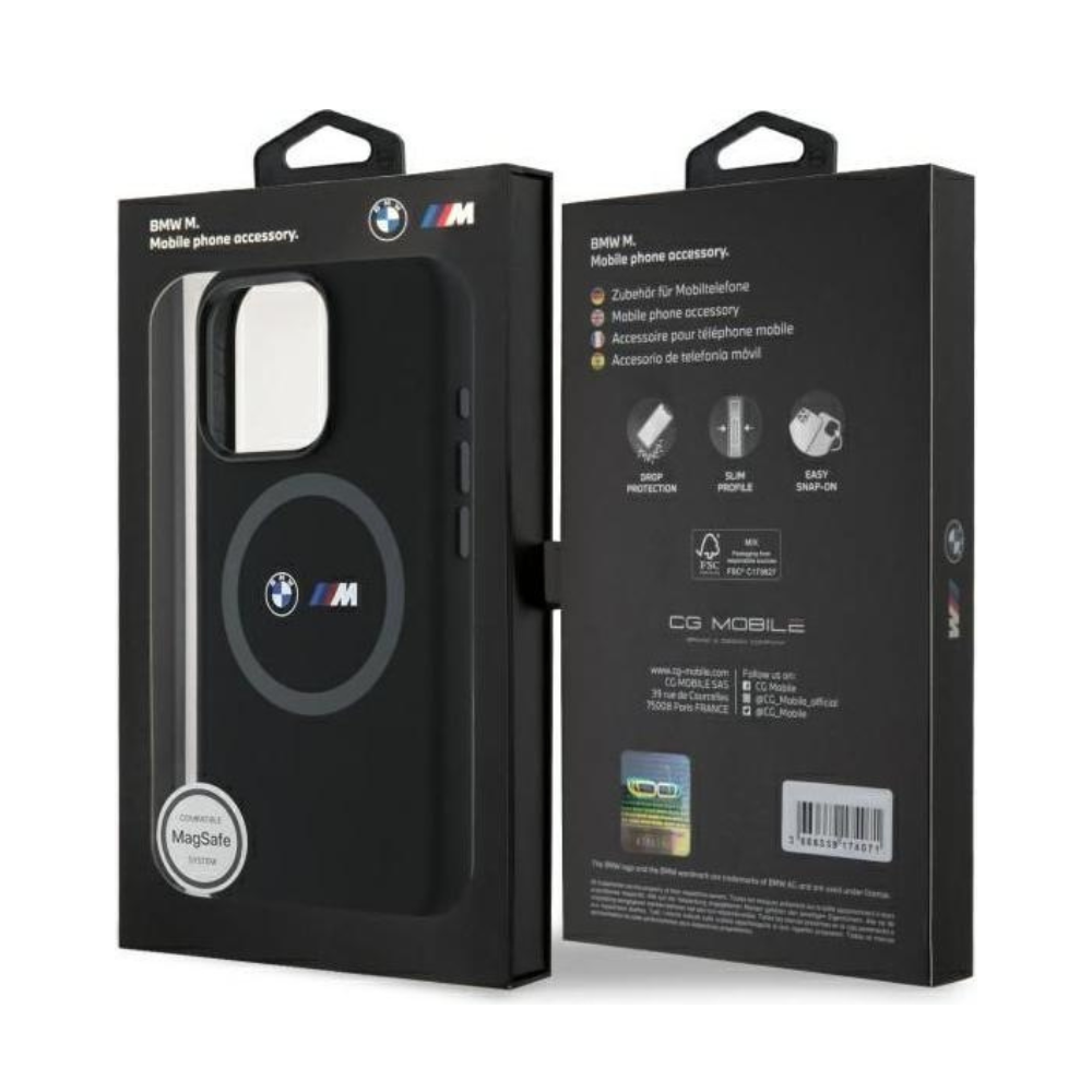 BMW hc m magsafe silicone printed ring black iphone 16 pro  Shop name