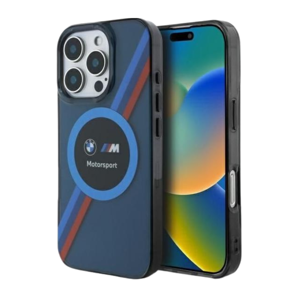 BMW hc motorsport magsafe iml circle navy iphone 16 pro max