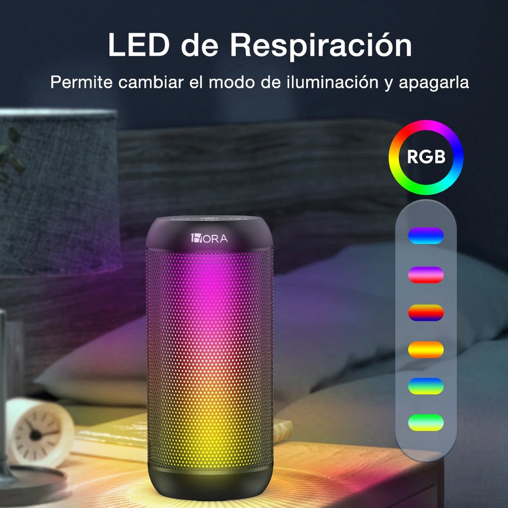 Gadget 1hora bocina bluetooth portatil 5.1 led 5w*2  boc242  color rojo  Shop name