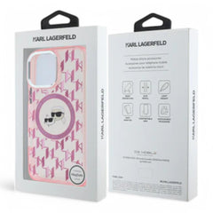 Karl Lagerfeld hc magsafe iml metal monogram kc heads pink  iphone 16 pro  Shop name