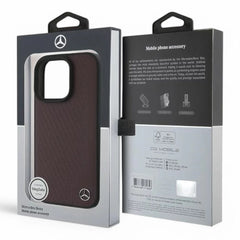 Mercedes-Benz mb hc magsafe wood imitation leather red  iphone 16 pro max  Shop name