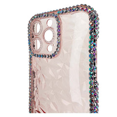 Estuche El Rey Marco IPhone 12 Pro Max Diamantes Transparente Rosado  Shop name