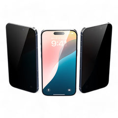 Protector pantalla devia vidrio templado iphone 16 pro van series full screen privacy twice-tempered glass color transparente  Shop name