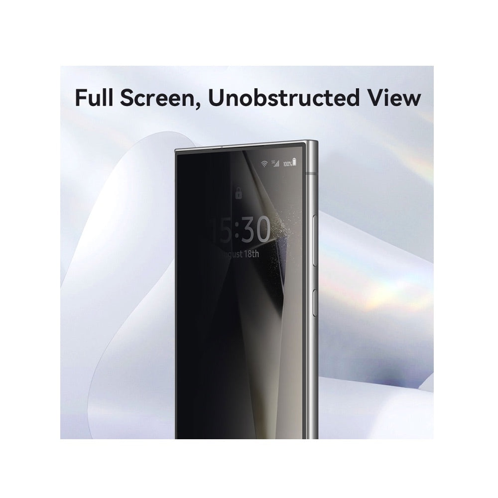 Protector pantalla joyroom vidrio templado samsung s24 ultra jr-mjs0223  (2.5d full screen) for samsung s24 ultra  color ( privacy +r einforced edges)