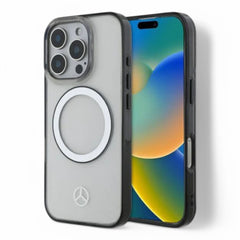 Funda MagSafe Transparente Mercedes Benz Para iPhone 16 Con Aro Negro  Shop name