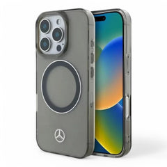 Mercedes-Benz mb hc magsafe transparent pc/tpu silver ring black  iphone 16 pro max  Shop name