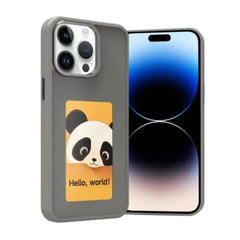 Estuche Personalizable de Tinta Gris para iPhone 14 Pro Max  Shop name