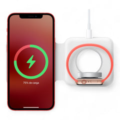 Cargador MagSafe Duo Apple Blanco Compatible Con iPhone Y Apple Watch  Shop name