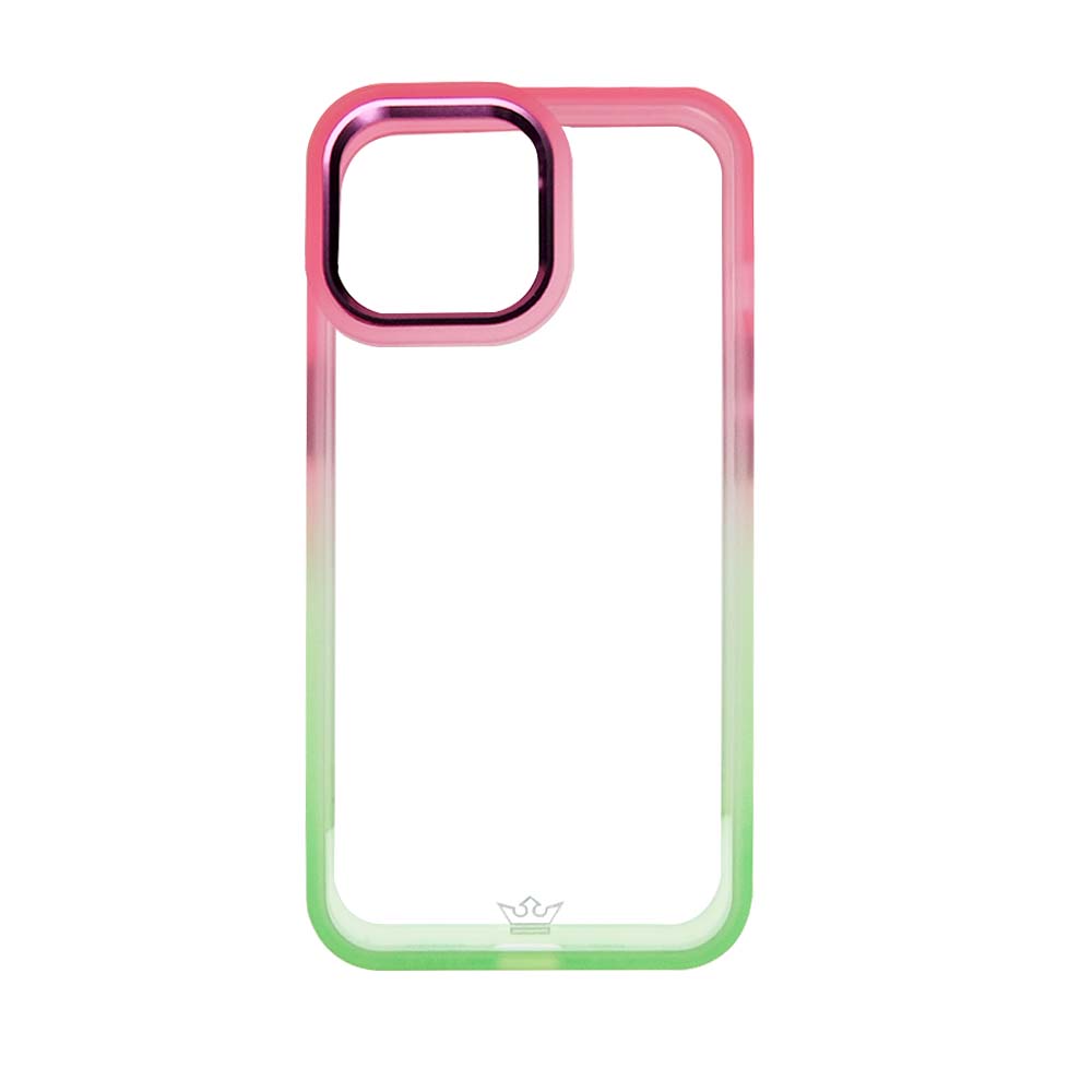 Estuche clasico el rey degrade apple iphone 12 ,  iphone 12 pro color rosado / verde  Shop name
