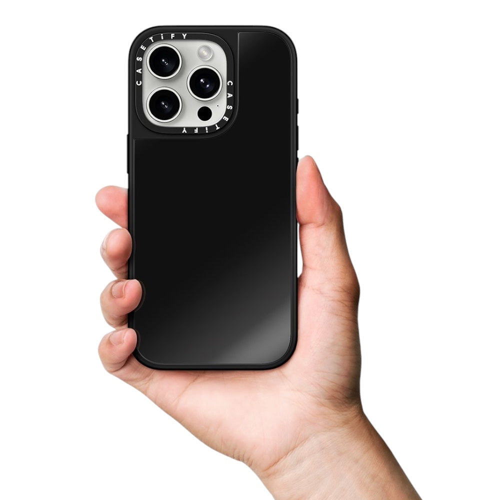 Casetify mirror marco negro iphone 15  color negro