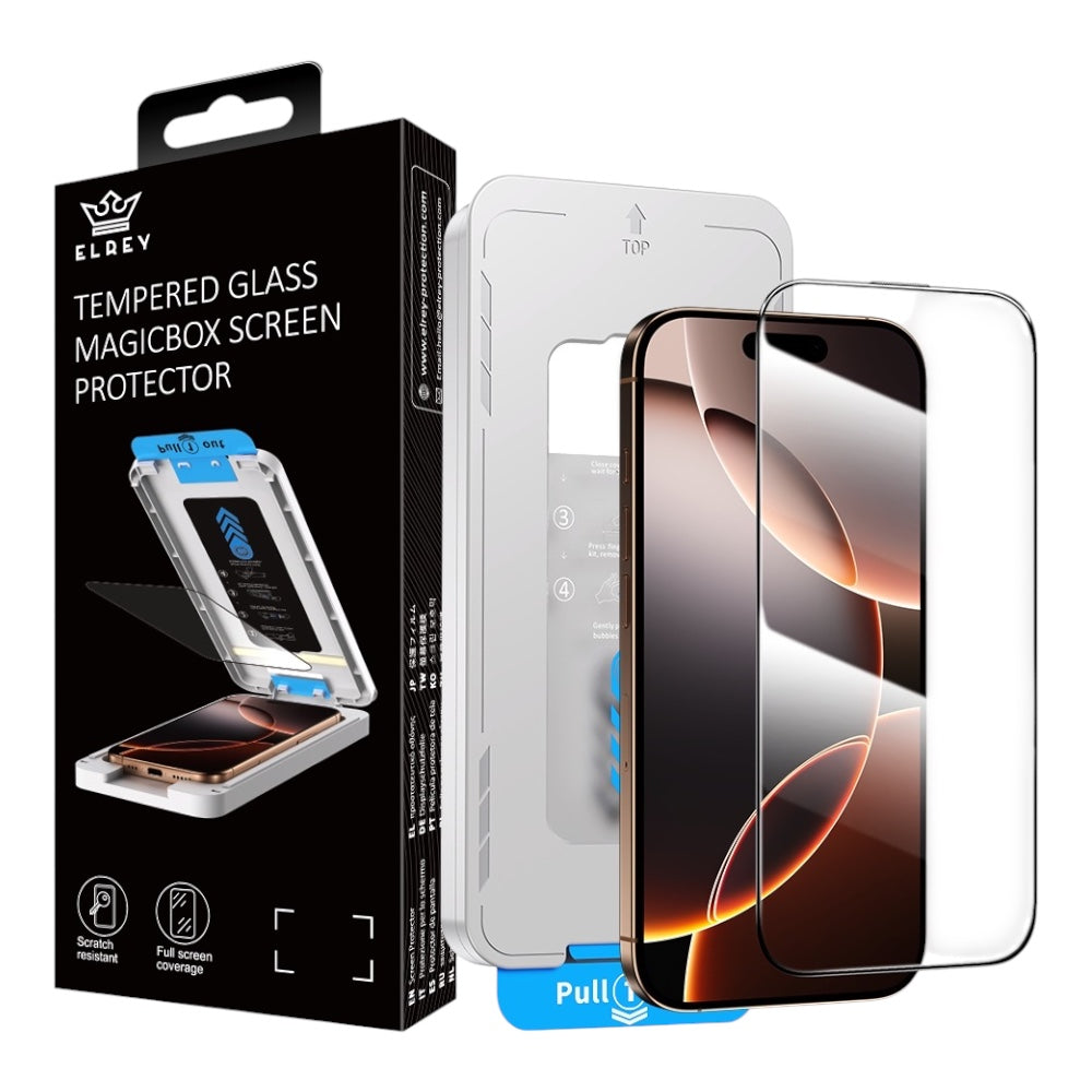 El Rey tempered glass HD magicbox screen protector for iphone 13