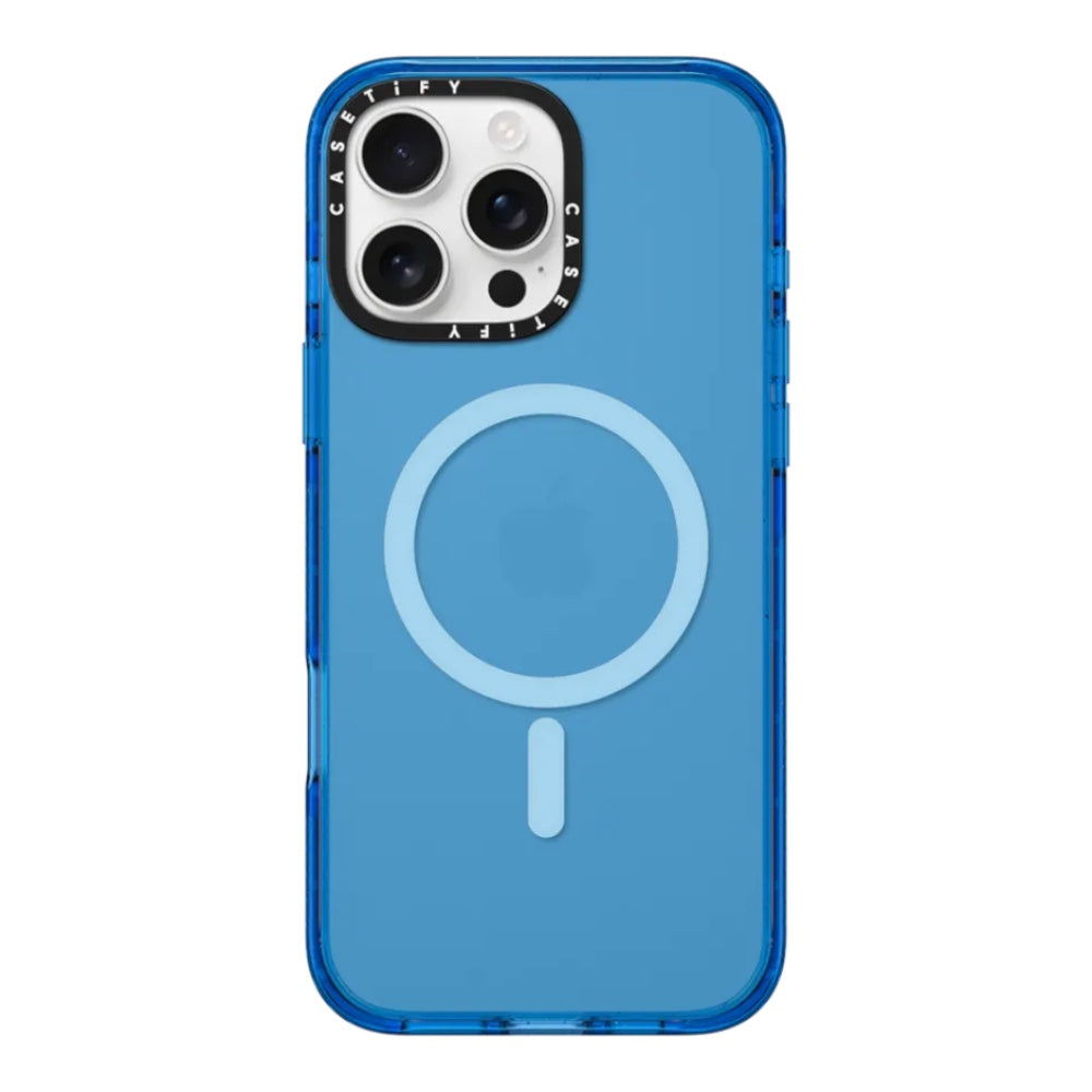 Casetify impact con magsafe iphone 15  azul