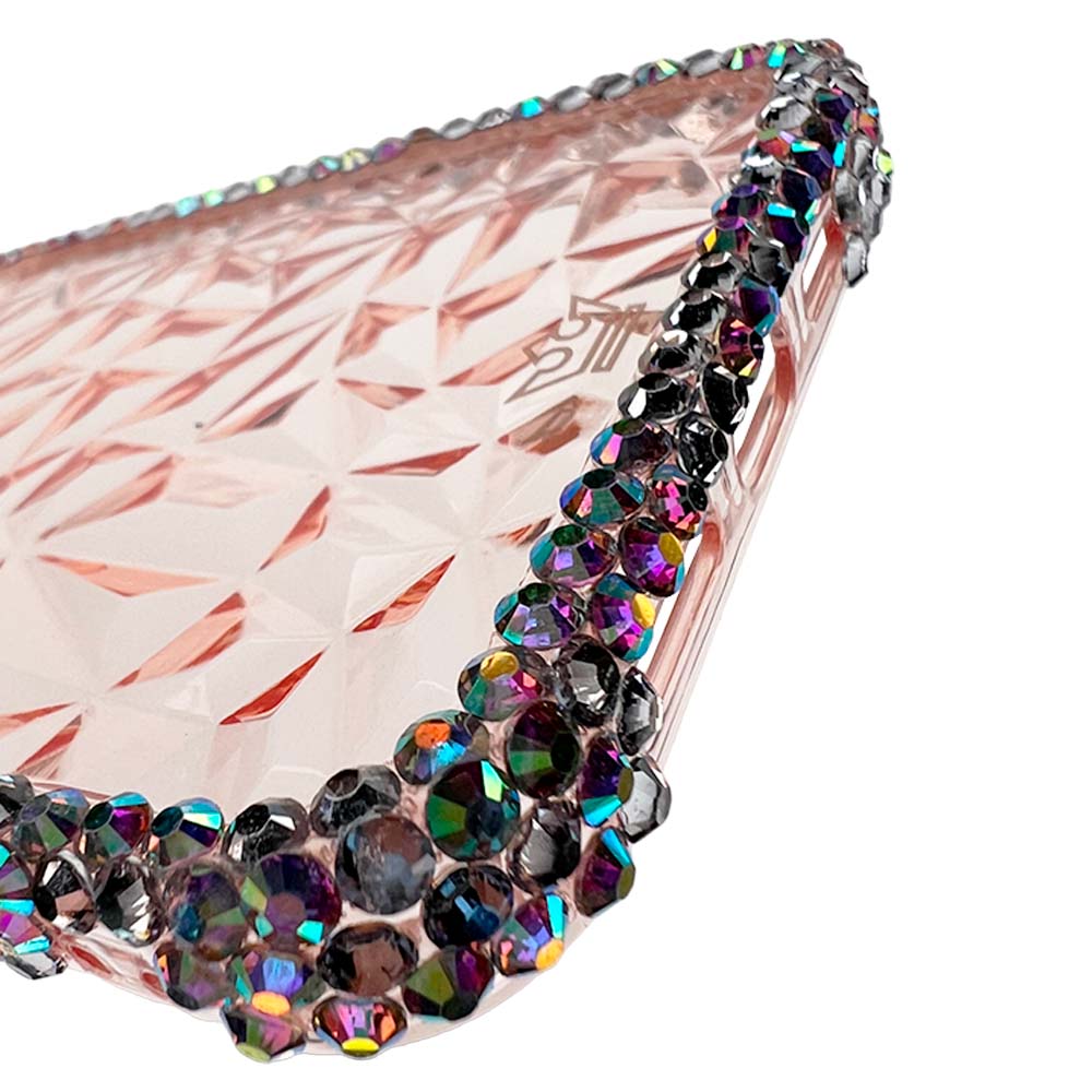 Estuche El Rey Marco IPhone 12 Pro Max Diamantes Transparente Rosado  Shop name