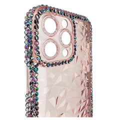 Estuche El Rey Marco IPhone 12 Pro Max Diamantes Transparente Rosado  Shop name