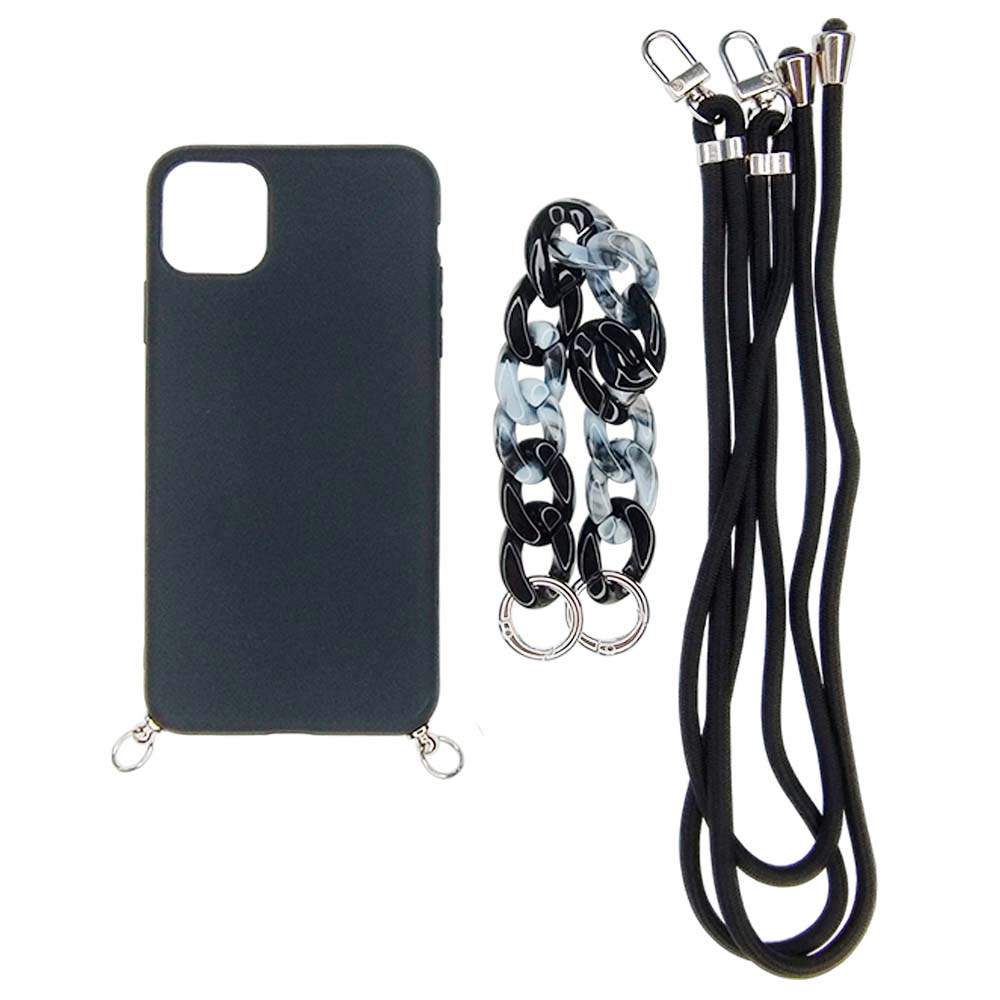 Estuche El Rey Strap Para iPhone 12 Pro Con Correa De Mano Y Hombro Negra  Shop name
