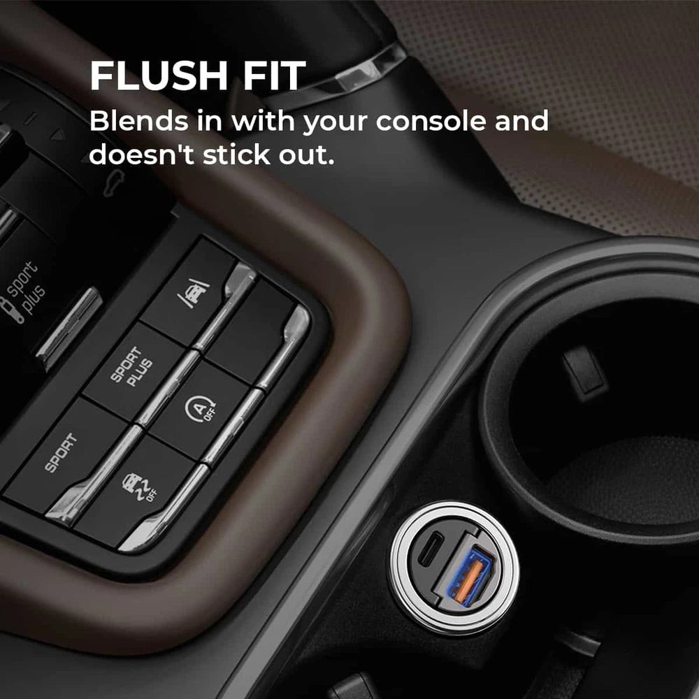 Cargador aukey carro 30 w ultra small 2 port para color negro  Shop name