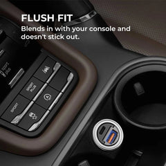 Cargador aukey carro 30 w ultra small 2 port para color negro  Shop name