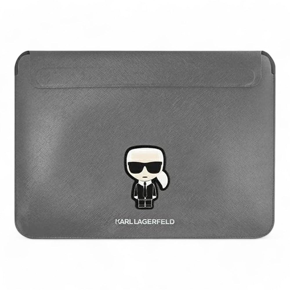 Estuche Karl Lagerfeld Comp Sleeve Saffiano Ikonik 14 Pulgadas Color Gris  Shop name