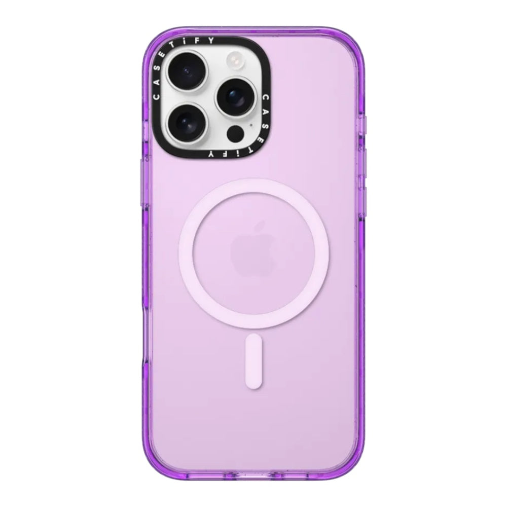 Casetify impact con magsafe iphone 15 pro max color morado
